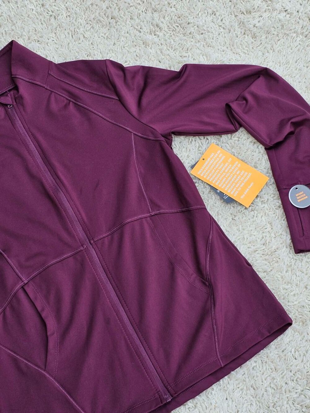 Avia Brand Performance Zip-Up Jacket. Mulberry Wine Color. Size Small. NWT - Picture 8 of 10